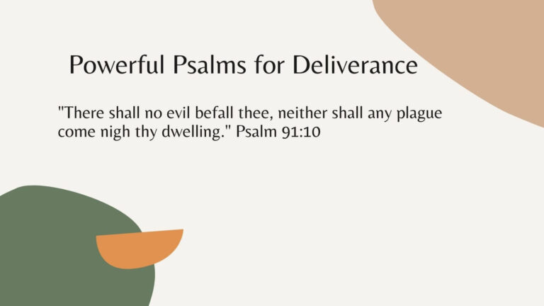 psalms for deliverance