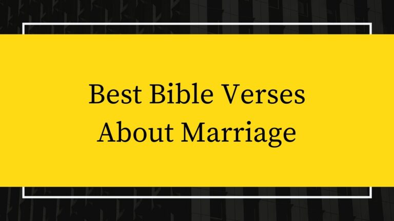 Verses About Marriage